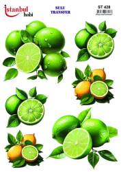 Limon Desenli Sulu Transfer Kağıdı ST-428 - Tual Hobi Craft Ist