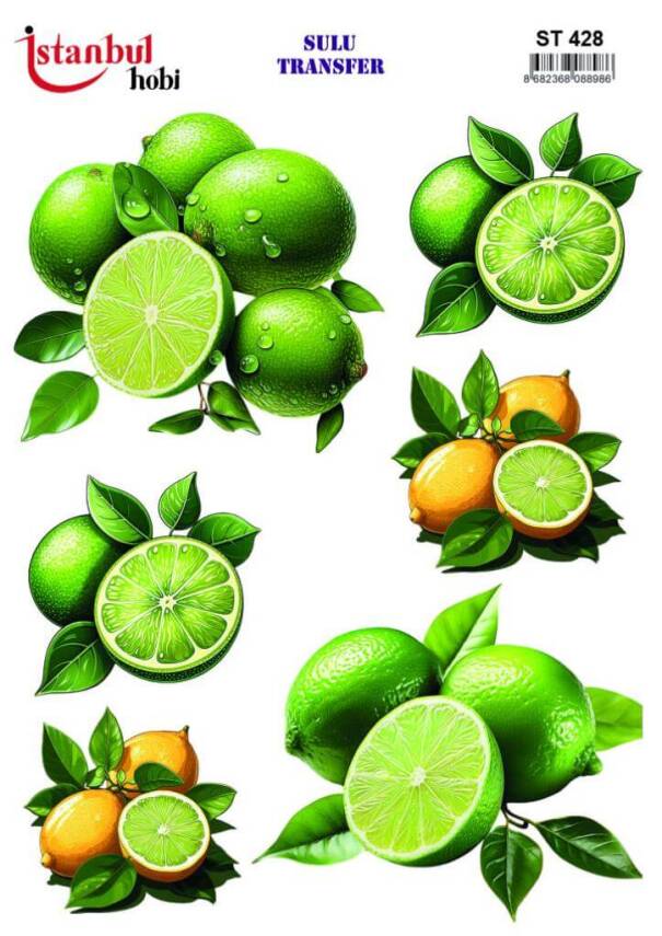 Limon Desenli Sulu Transfer Kağıdı ST-428 - 1