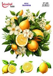 Limon Desenli Sulu Transfer Kağıdı ST-429 - Tual Hobi Craft Ist