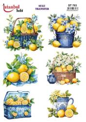 Limon Desenli Sulu Transfer Kağıdı ST-793 - Tual Hobi Craft Ist