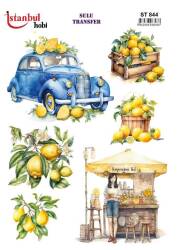 Limon Desenli Sulu Transfer Kağıdı ST-844 - Tual Hobi Craft Ist