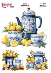 Limon Desenli Sulu Transfer Kağıdı ST-853 - Tual Hobi Craft Ist