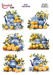 Limon Desenli Sulu Transfer Kağıdı ST-855 - Tual Hobi Craft Ist