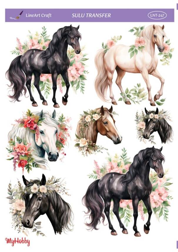 LineArt At Desenli Sulu Transfer LNT247 - 1