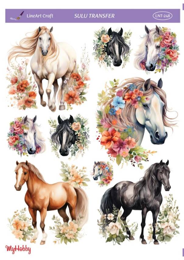 LineArt At Desenli Sulu Transfer LNT248 - 1