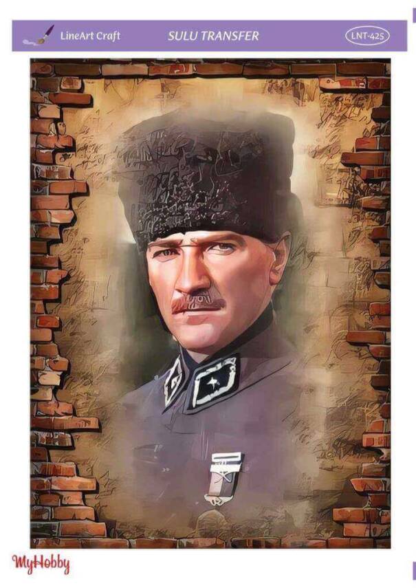 LineArt Atatürk Desenli Sulu Transfer LNT425 - 1