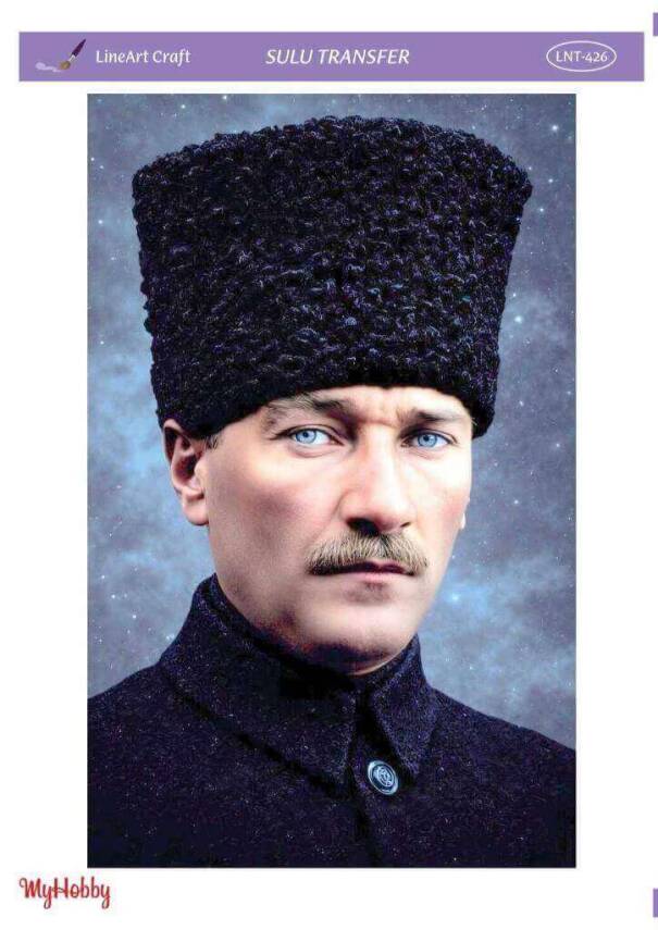 LineArt Atatürk Desenli Sulu Transfer LNT426 - 1