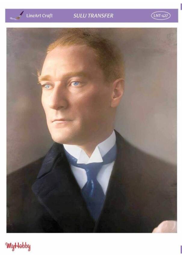 LineArt Atatürk Desenli Sulu Transfer LNT427 - 1