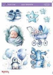 LineArt Bebek Süsü Desenli Sulu Transfer LNT153 - Line Art