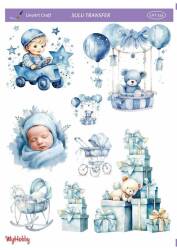 LineArt Bebek Süsü Desenli Sulu Transfer LNT154 - Line Art