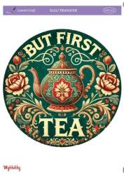 LineArt Çay Kahve Desenli Sulu Transfer LNT415 - Line Art