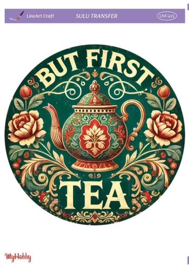 LineArt Çay Kahve Desenli Sulu Transfer LNT415 - 1