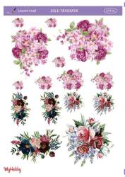 LineArt Çiçek Desenli Sulu Transfer LNT002 - Line Art