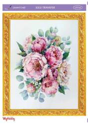 LineArt Çiçek Desenli Sulu Transfer LNT005 - Line Art