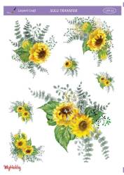 LineArt Çiçek Desenli Sulu Transfer LNT022 - Line Art