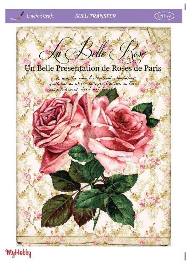 LineArt Çiçek Desenli Sulu Transfer LNT027 - 1