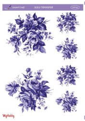 LineArt Çiçek Desenli Sulu Transfer LNT032 - Line Art