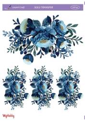 LineArt Çiçek Desenli Sulu Transfer LNT034 - Line Art