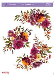 LineArt Çiçek Desenli Sulu Transfer LNT038 - Line Art