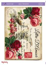 LineArt Çiçek Desenli Sulu Transfer LNT045 - Line Art