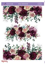 LineArt Çiçek Desenli Sulu Transfer LNT070 - Line Art