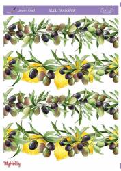 LineArt Çiçek Desenli Sulu Transfer LNT075 - Line Art