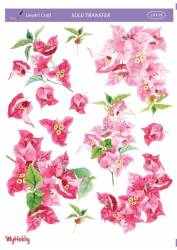 LineArt Çiçek Desenli Sulu Transfer LNT078 - Line Art