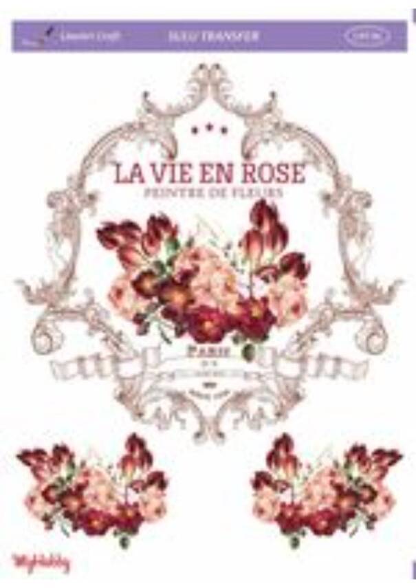 LineArt Çiçek Desenli Sulu Transfer LNT081 - 1