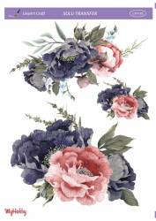 LineArt Çiçek Desenli Sulu Transfer LNT095 - Line Art