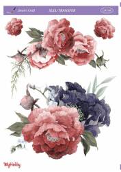 LineArt Çiçek Desenli Sulu Transfer LNT096 - Line Art