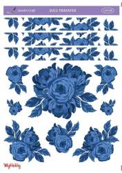 LineArt Çiçek Desenli Sulu Transfer LNT098 - Line Art