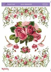 LineArt Çiçek Desenli Sulu Transfer LNT102 - Line Art