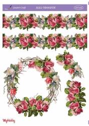 LineArt Çiçek Desenli Sulu Transfer LNT103 - Line Art