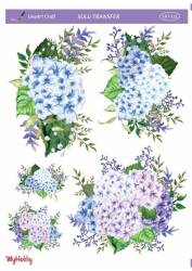 LineArt Çiçek Desenli Sulu Transfer LNT113 - Line Art