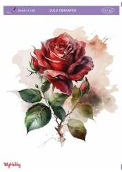 LineArt Çiçek Desenli Sulu Transfer LNT129 - Line Art