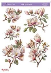 LineArt Çiçek Desenli Sulu Transfer LNT137 - Line Art