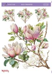 LineArt Çiçek Desenli Sulu Transfer LNT138 - Line Art