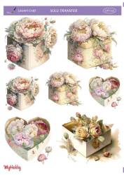 LineArt Çiçek Desenli Sulu Transfer LNT141 - Line Art