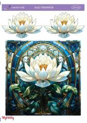 LineArt Çiçek Desenli Sulu Transfer LNT196 - Line Art