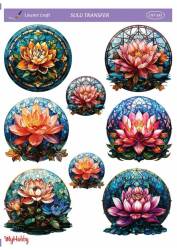 LineArt Çiçek Desenli Sulu Transfer LNT197 - Line Art