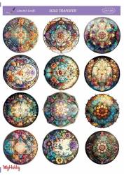 LineArt Çiçek Desenli Sulu Transfer LNT199 - Line Art