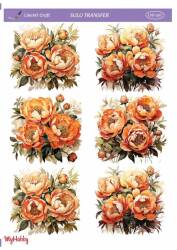 LineArt Çiçek Desenli Sulu Transfer LNT207 - Line Art