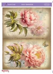 LineArt Çiçek Desenli Sulu Transfer LNT224 - Line Art