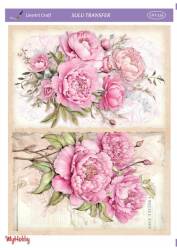 LineArt Çiçek Desenli Sulu Transfer LNT226 - Line Art
