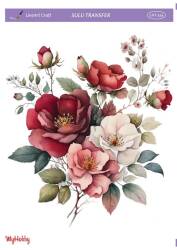 LineArt Çiçek Desenli Sulu Transfer LNT244 - Line Art