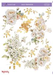 LineArt Çiçek Desenli Sulu Transfer LNT263 - Line Art
