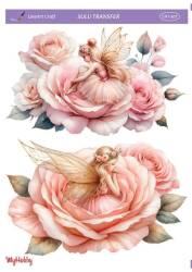 LineArt Çiçek Desenli Sulu Transfer LNT307 - Line Art