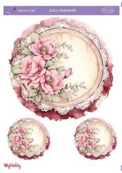 LineArt Çiçek Desenli Sulu Transfer LNT311 - Line Art