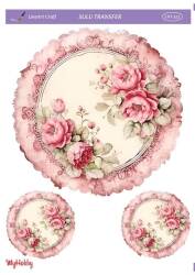 LineArt Çiçek Desenli Sulu Transfer LNT312 - Line Art