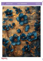 LineArt Çiçek Desenli Sulu Transfer LNT313 - Line Art